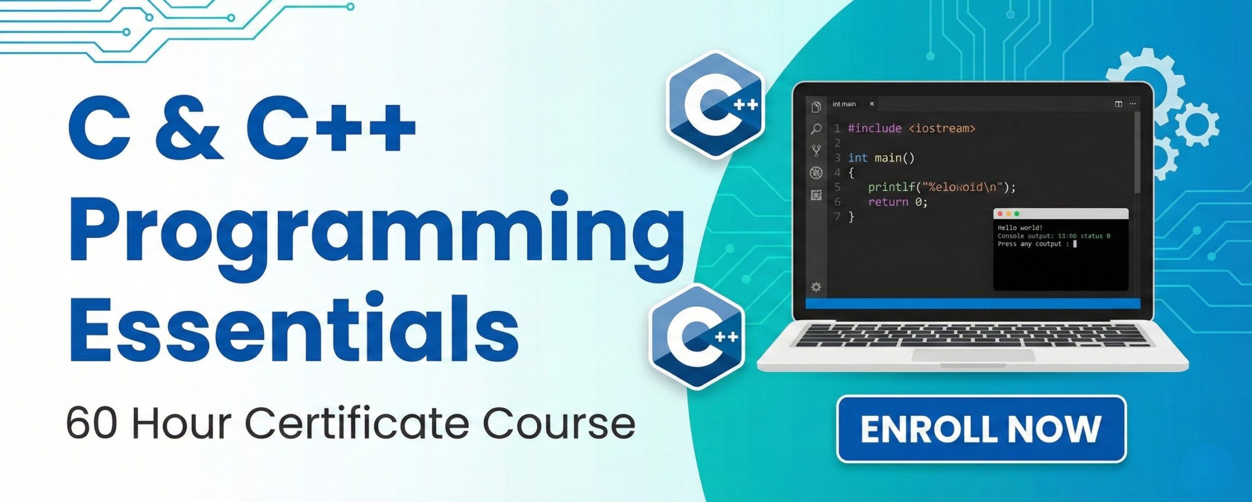 C & C++ 60 Hrs